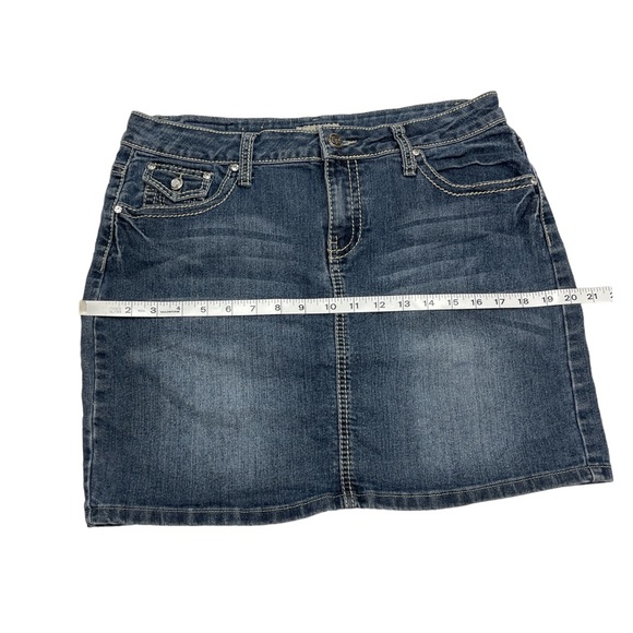 Earl jeans vintage denim skirt size 10 US washed blue size Y2K Jeans - Picture 8 of 12